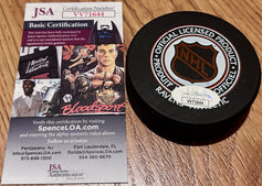 Bobby Hull autographed Chicago Blackhawks puck JSA - AutographsForSale.com