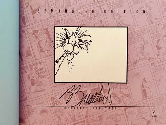 Berke Breathed signed Bloom County Complete Library Volume 5 book Bill Cat Remarqued - AutographsForSale.com