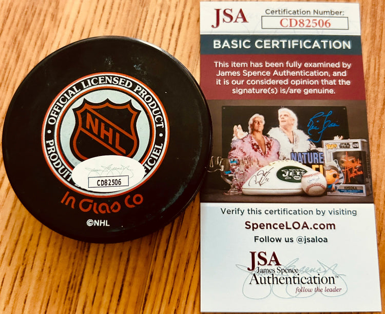 Martin Brodeur signed 1997 NHL All-Star puck JSA NJ Devils - AutographsForSale.com