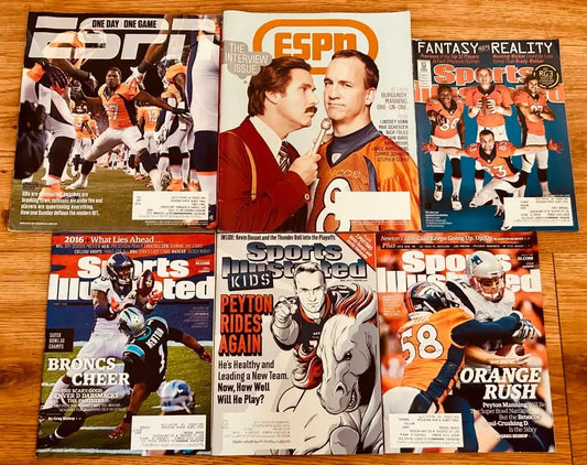6 Broncos ESPN Sports Illustrated SI Kids issues Peyton Manning Von Miller - AutographsForSale.com