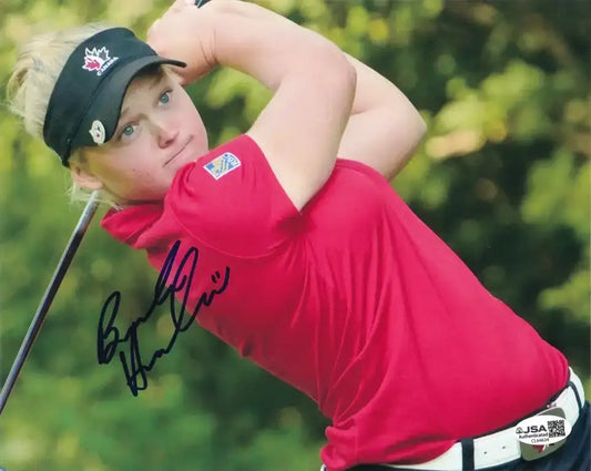 Brooke Henderson autographed Team Canada 8x10 photo JSA - AutographsForSale.com