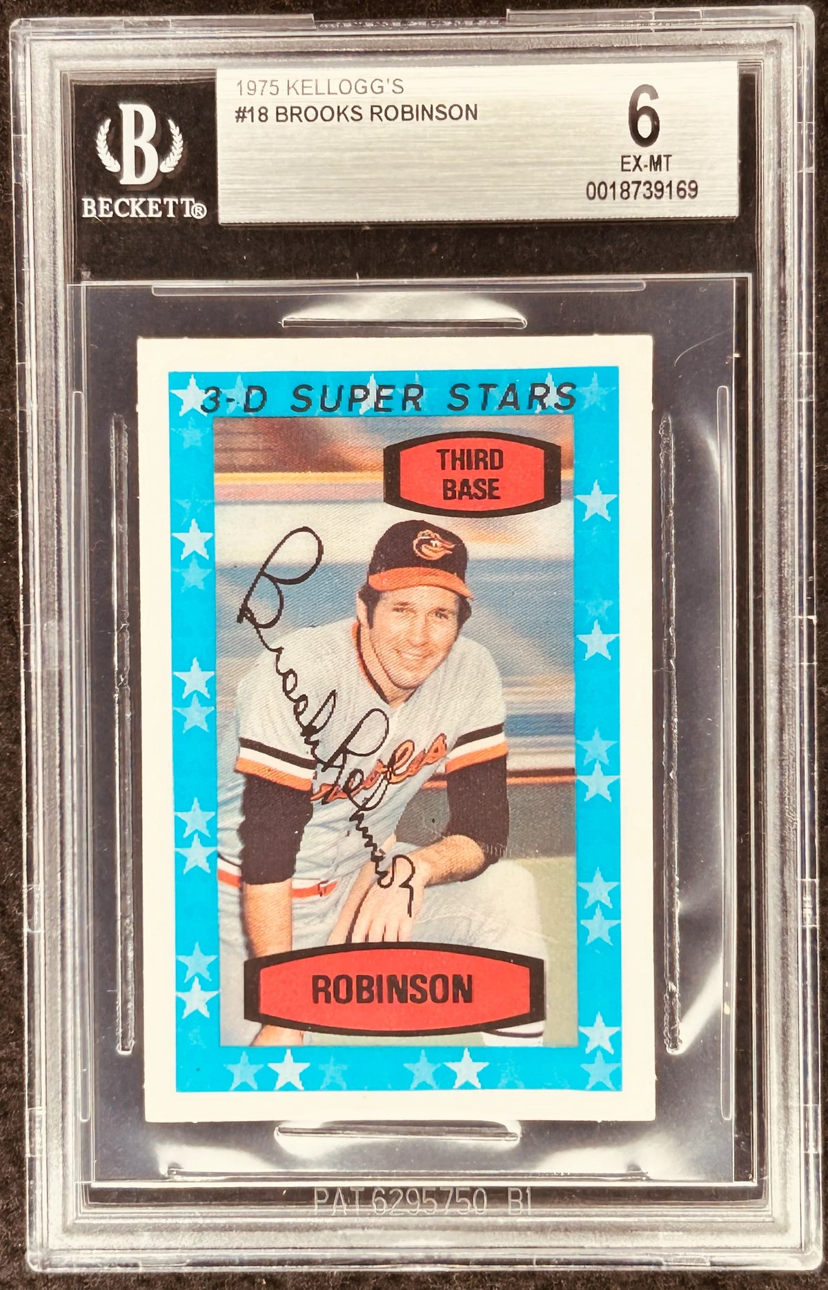 Brooks Robinson Baltimore Orioles 1975 Kellogg's card BGS graded 6 ExMt - AutographsForSale.com
