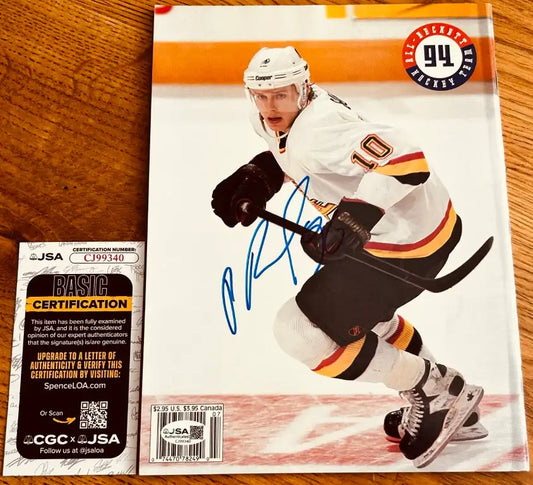 Pavel Bure signed Vancouver Canucks 1994 Beckett hockey photo - AutographsForSale.com