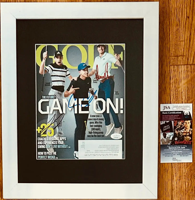 BurnsChampNiemannFramedJSA - AutographsForSale.com