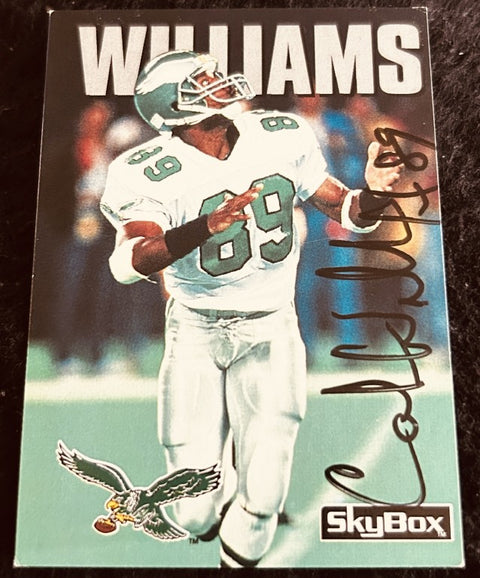 Calvin Williams signed Philadelphia Eagles 1992 SkyBox Impact card - AutographsForSale.com
