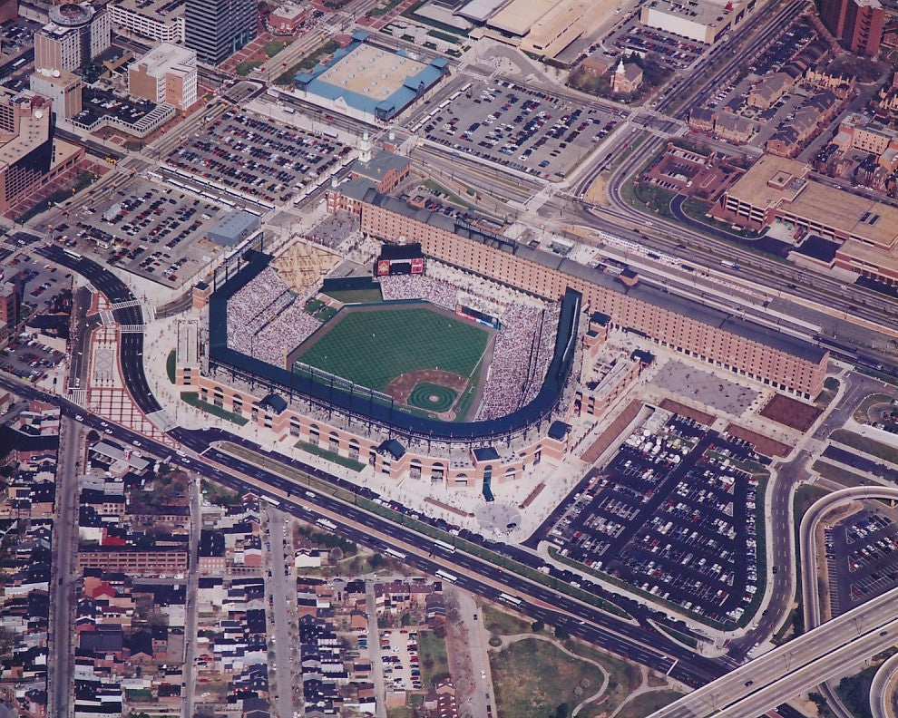 Baltimore Orioles Camden Yards 1992 Opening Day 8x10 aerial photo