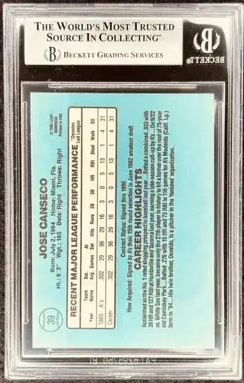 CansecoRC2 - AutographsForSale.com