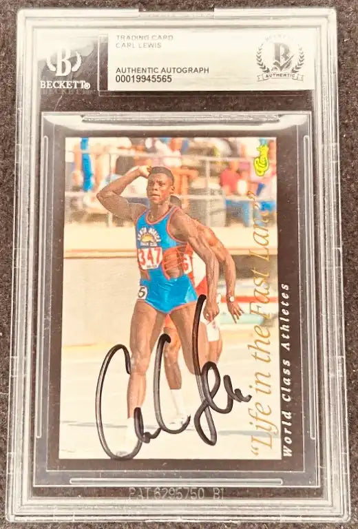CarlLewis1992ClassicFastLaneBAS_1 - AutographsForSale.com