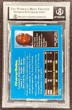 Champ Bailey signed Redskins 2001 SI for Kids card BAS slab - AutographsForSale.com