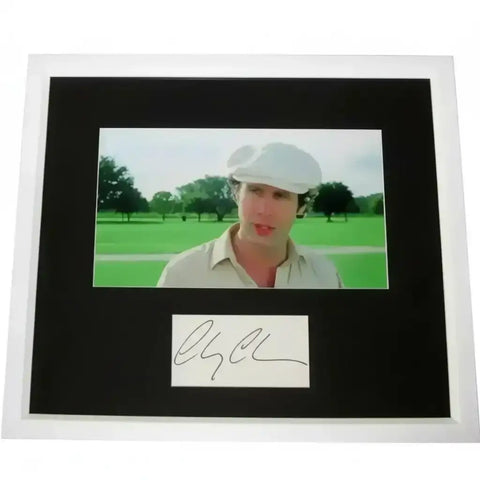 Chevy Chase autograph framed with Caddyshack movie photo JSA - AutographsForSale.com
