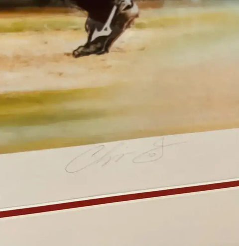 Chipper Jones signed Atlanta Braves giclee art print framed - AutographsForSale.com
