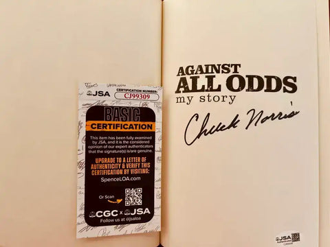 ChuckNorrisBookSig - AutographsForSale.com