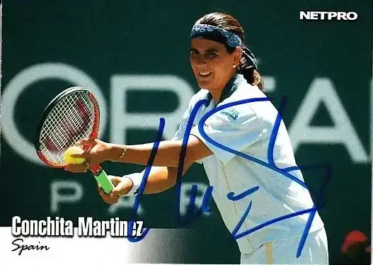 Conchita Martinez autographed 2003 NetPro tennis card - AutographsForSale.com