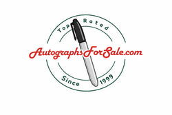 Top rated autograph memorabilia logo with marker pen and 'Since 1999' text.