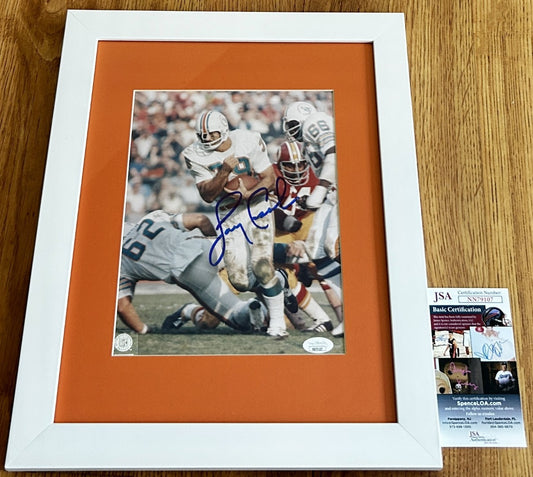 Larry Csonka autographed Miami Dolphins 8x10 photo framed JSA - AutographsForSale.com