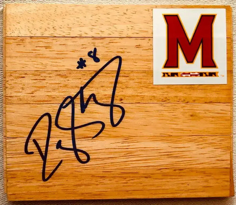 DJ Strawberry signed Maryland basketball wood floor - AutographsForSale.com