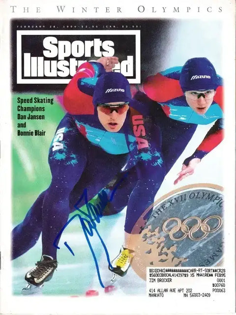 Dan Jansen signed speed skating 1994 Sports Illustrated magazine - AutographsForSale.com