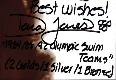 Dara Torres signed cut autograph with Olympic years and inscriptions - AutographsForSale.com