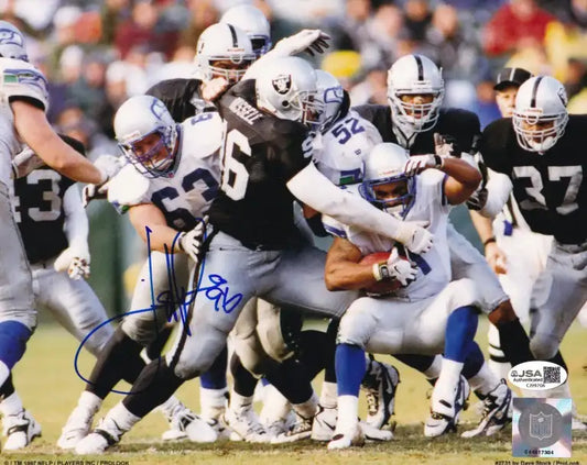 Darrell Russell autographed Oakland Raiders 8x10 photo JSA - AutographsForSale.com