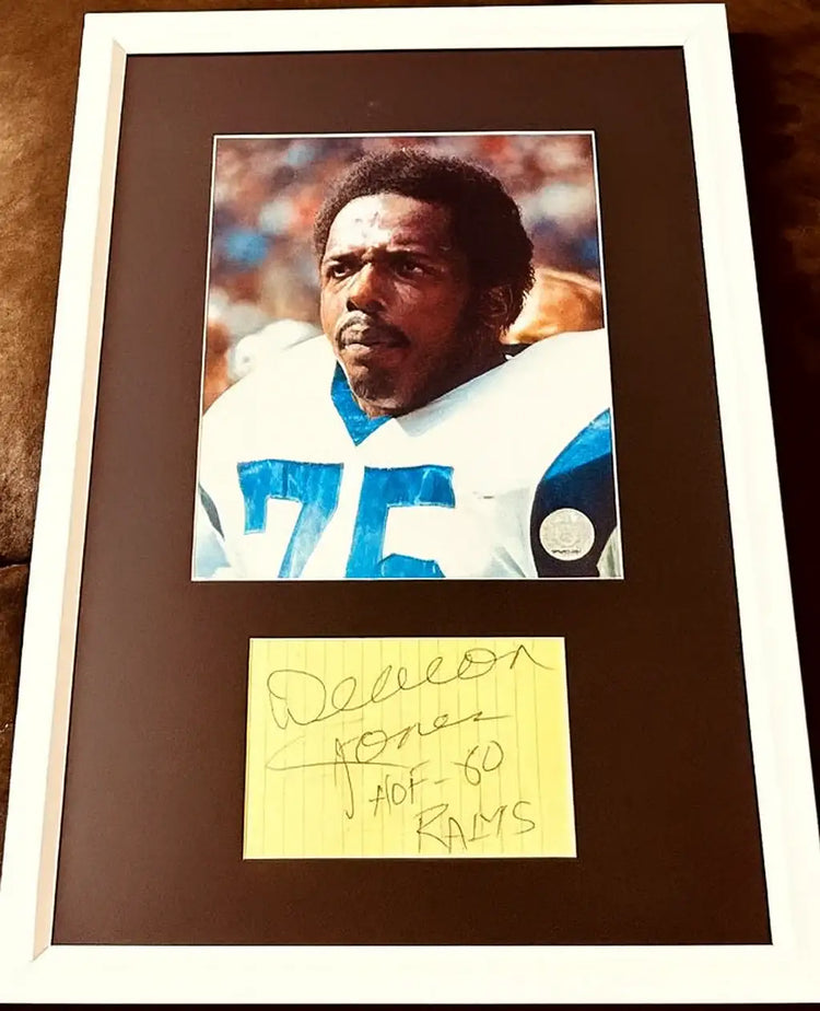 DeaconJonesFramedJSA_40453ce6-fe6d-40dd-98a2-d071033e4430 - AutographsForSale.com