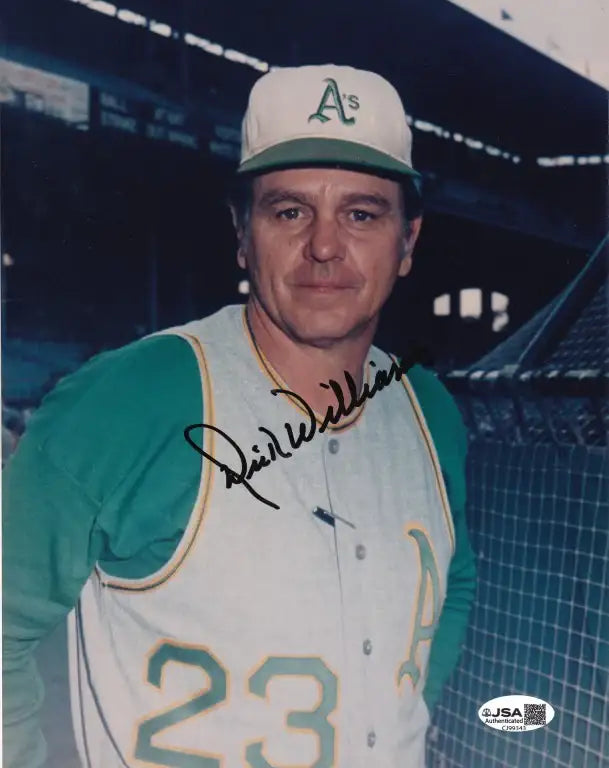 Dick Williams autographed Oakland A’s 8x10 photo JSA - AutographsForSale.com