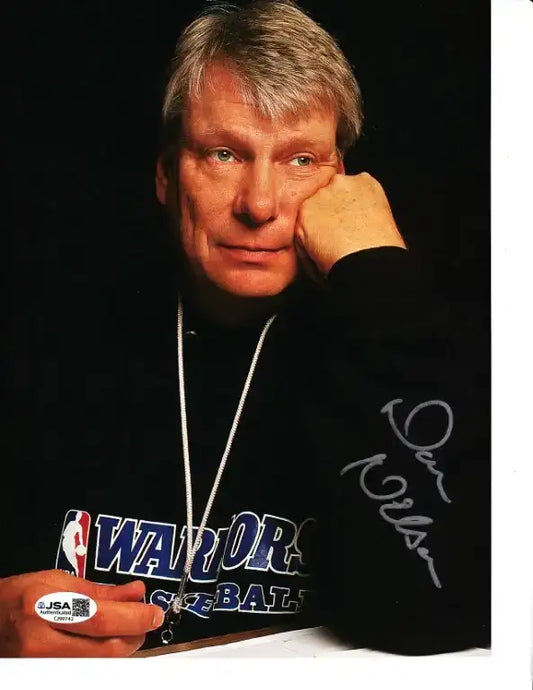 Don Nelson signed Golden State Warriors magazine photo JSA - AutographsForSale.com