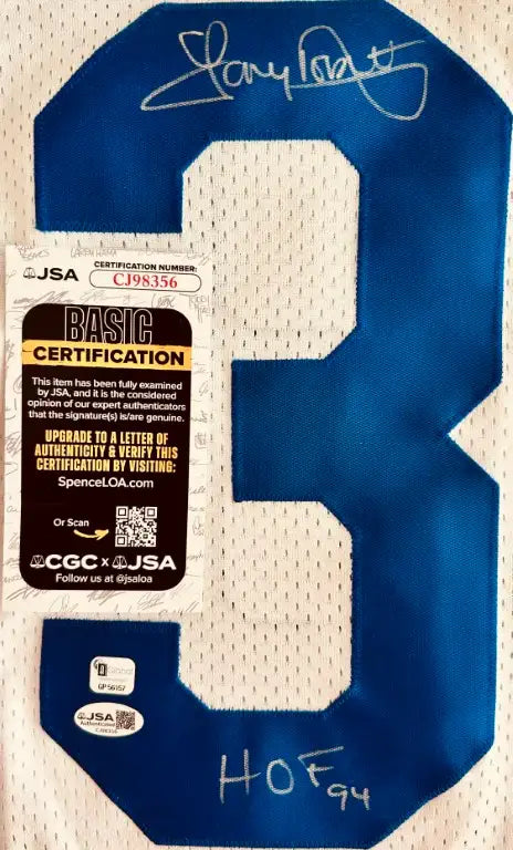 Tony Dorsett signed Dallas Cowboys jersey w/ HOF 94 JSA - AutographsForSale.com