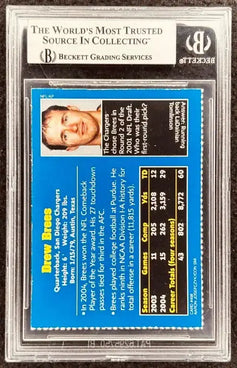 Drew Brees signed Chargers 2005 SI for Kids card BAS slab - AutographsForSale.com