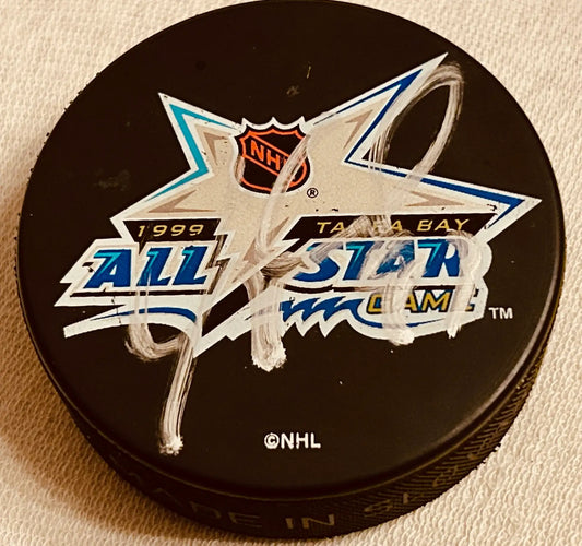 Jeremy Roenick signed 1999 NHL All-Star puck JSA Blackhawks Coyotes - AutographsForSale.com