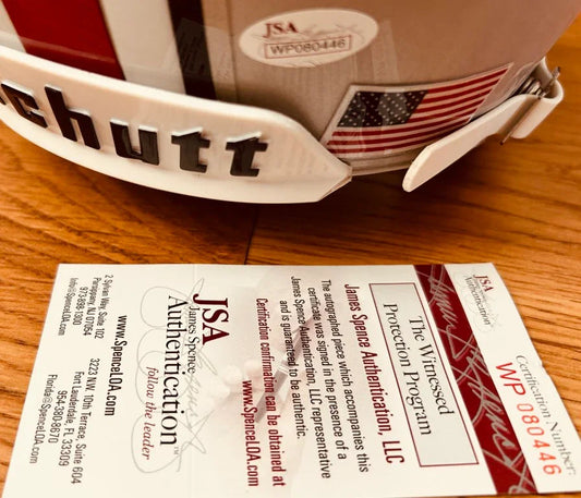 Eddie George signed Ohio State full size helmet inscribed HT 95 (JSA) - AutographsForSale.com