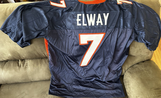 John Elway Denver Broncos blue Reebok double 3XL jersey NEW - AutographsForSale.com