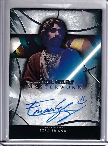 Ewan McGregor as Ezra Bridger Star Wars Masterwork autograph card, authentic signed collectible