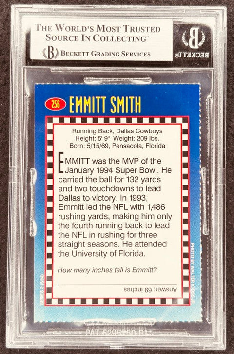 Emmitt Smith signed Cowboys 1994 SI for Kids card BAS slab - AutographsForSale.com