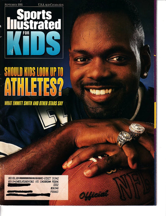 Emmitt Smith Dallas Cowboys 1995 SI for Kids magazine - AutographsForSale.com