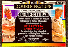 Leaf Pop Century Double Feature autograph card for Erik Estrada and Larry Wilcox, collectible memorabilia