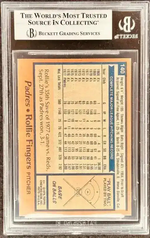 Fingers1978Topps2 - AutographsForSale.com