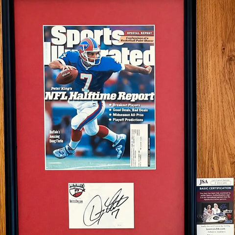 Doug Flutie autograph framed with 1998 Buffalo Bills SI cover JSA - AutographsForSale.com