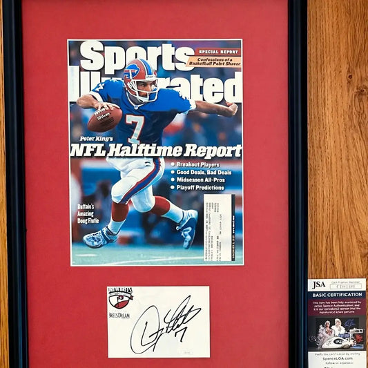 Doug Flutie autograph framed with 1998 Buffalo Bills SI cover JSA - AutographsForSale.com