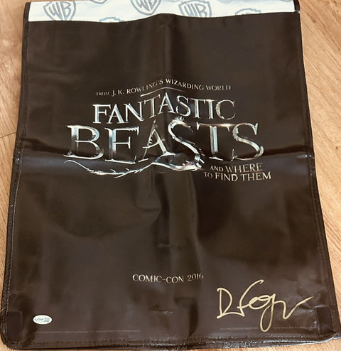 Dan Fogler signed Fantastic Beasts 2016 SDCC huge promo bag JSA - AutographsForSale.com