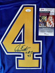 Dan Fouts signed SD Chargers 1980s NFL Vintage blue throwback jersey JSA - AutographsForSale.com