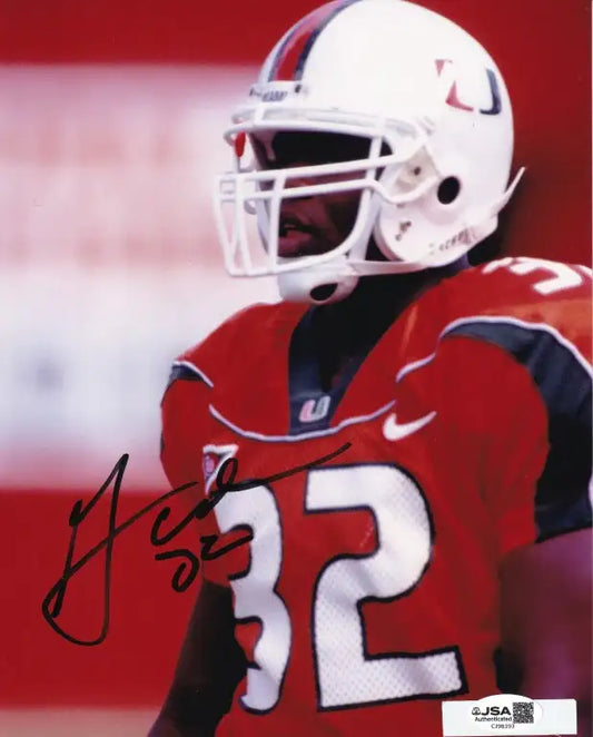 Frank Gore autographed Miami Hurricanes 8x10 photo JSA - AutographsForSale.com