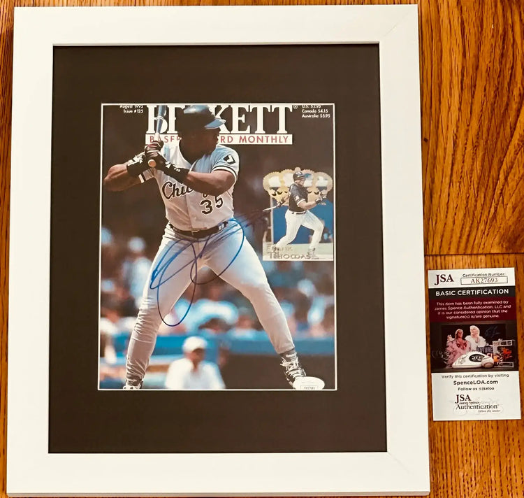 FrankThomasBeckettFramedJSA - AutographsForSale.com