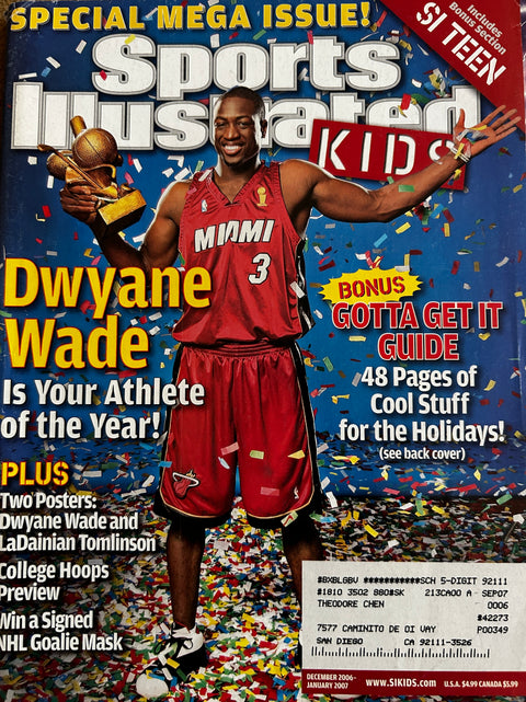 5 Dwayne Wade Miami Heat Sports Illustrated SI for Kids magazines 2005 2006 2011 - AutographsForSale.com