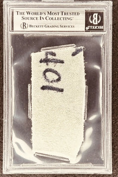 Beckett graded sports memorabilia with autograph, authenticated collectible item