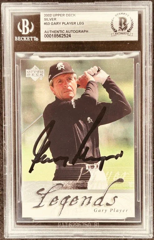 Gary Player autographed 2002 Legends golf card BAS slabbed - AutographsForSale.com