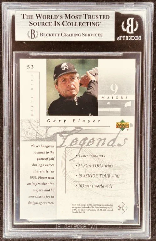 Gary Player autographed 2002 Legends golf card BAS slabbed - AutographsForSale.com