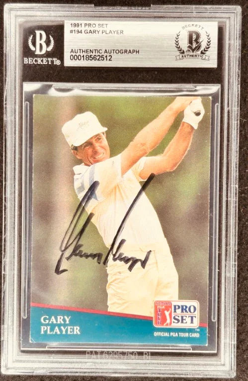 Gary Player autographed 1991 Pro Set golf card BAS slabbed - AutographsForSale.com