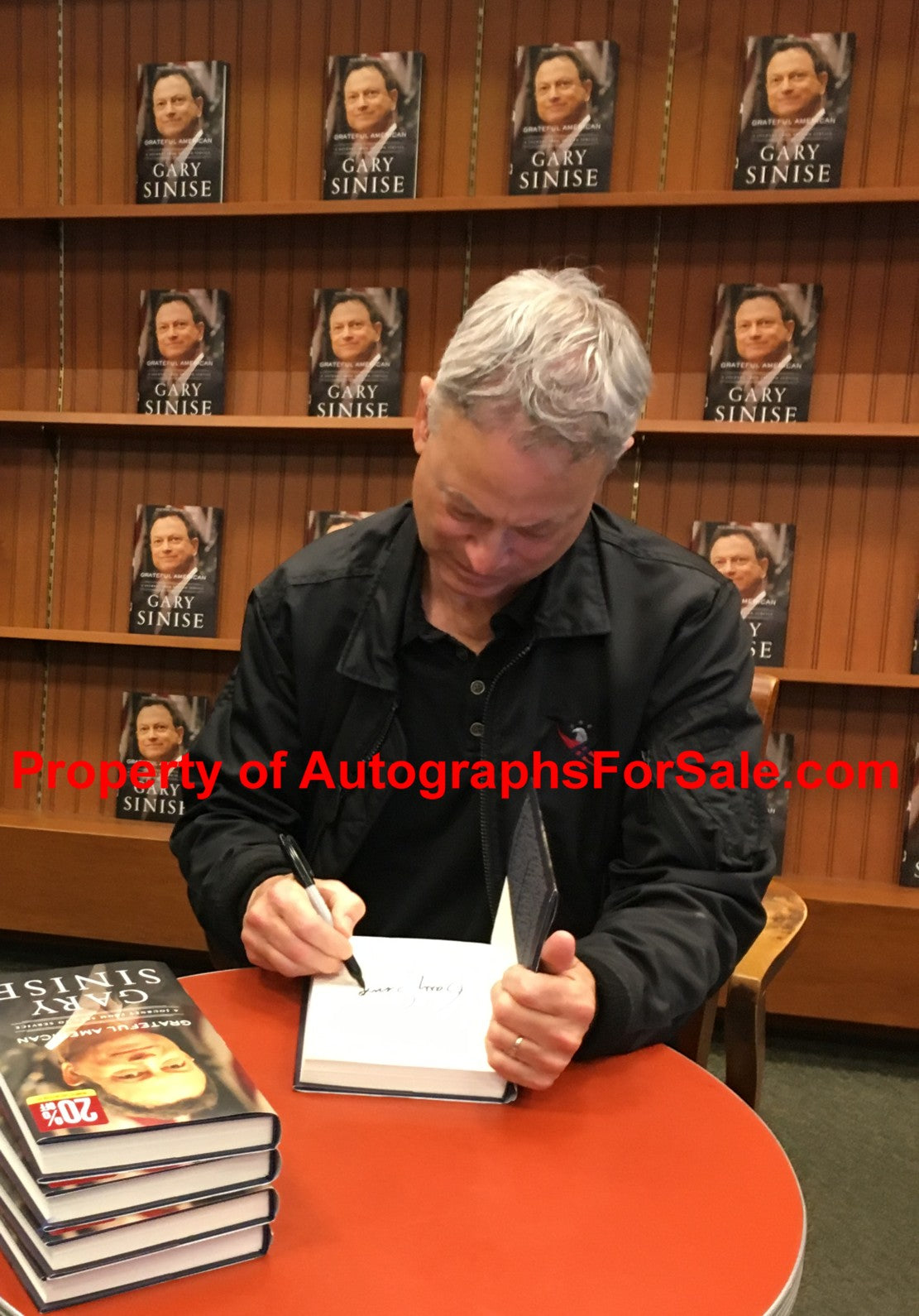 Gary Sinise autographed Grateful American hardcover first edition book