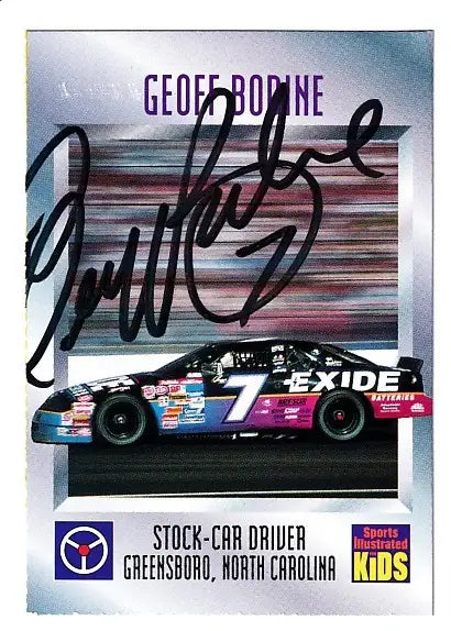 Geoff Bodine autographed 1995 SI for Kids NASCAR card - AutographsForSale.com