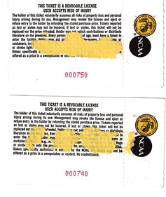 Georgia Tech 1990 NCAA Sweet 16 & Elite 8 ticket stubs & Atlanta newspaper - AutographsForSale.com